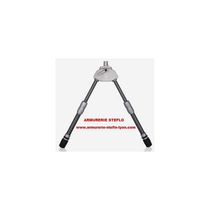 Bipied Spartan Pro Hunt carbone - 22/31cm - réglage par vis