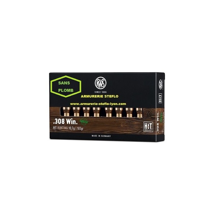 RWS Hit 308W 10,7g/165grs - (x20)