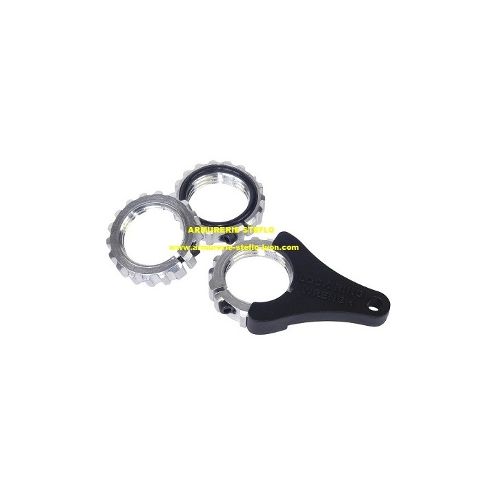 Ultimate Lock rings (x3) + clé - Lee Precision