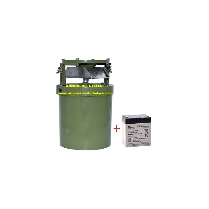 Pack agrainoir automatique Power Feeder 12V + batterie - Pisteurs