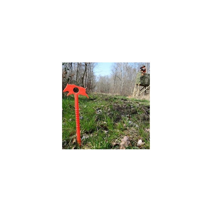 1 picaillon fluo motif sanglier - angulateur de 30°