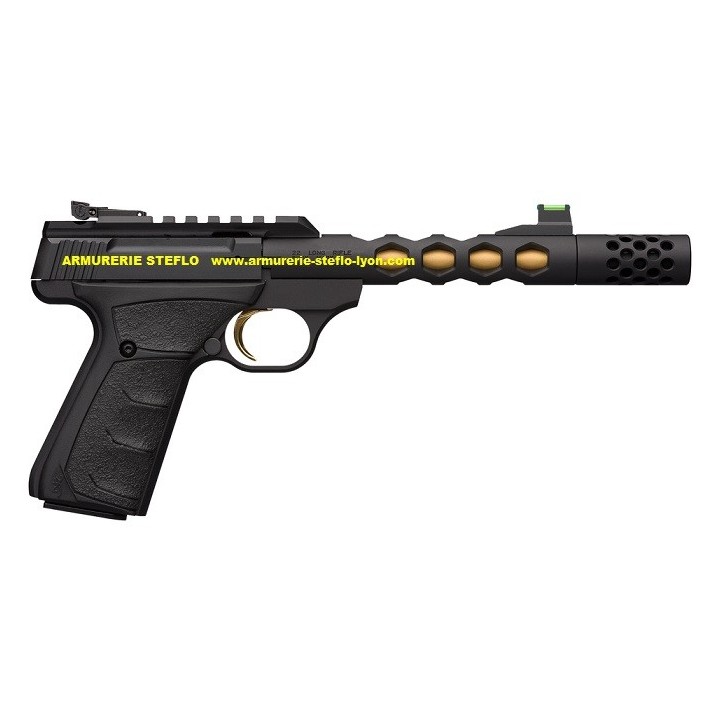 Browning Buck Mark Vision black Gold UFX Fileté 1/2x28 - 22LR