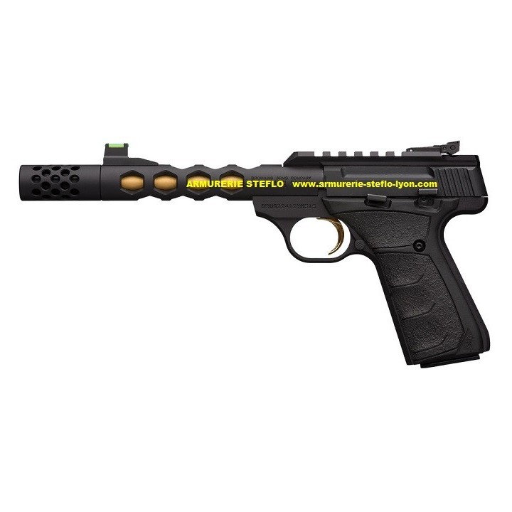 Browning Buck Mark Vision black Gold UFX Fileté 1/2x28 - 22LR