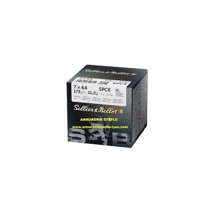 Sellier & Bellot 7x64 - 173grs/11.2g - SPCE - (x50)