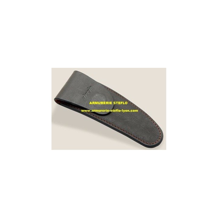 Etui ceinture  - Cuir - Deejo 37g - Mocca