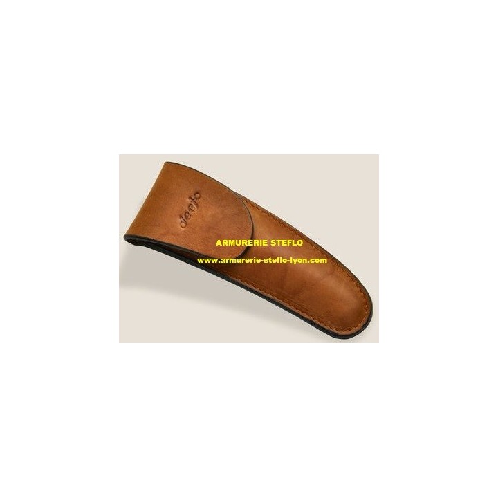 Etui ceinture - Cuir - Deejo 37g - Naturel