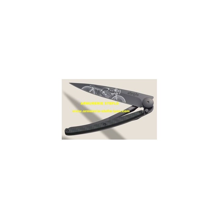 Deejo 37g - Fibre de Carbone - Café Racer