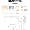 pistolet semi-automatique KMR - W-02 Umbra 4.5 - 9x19