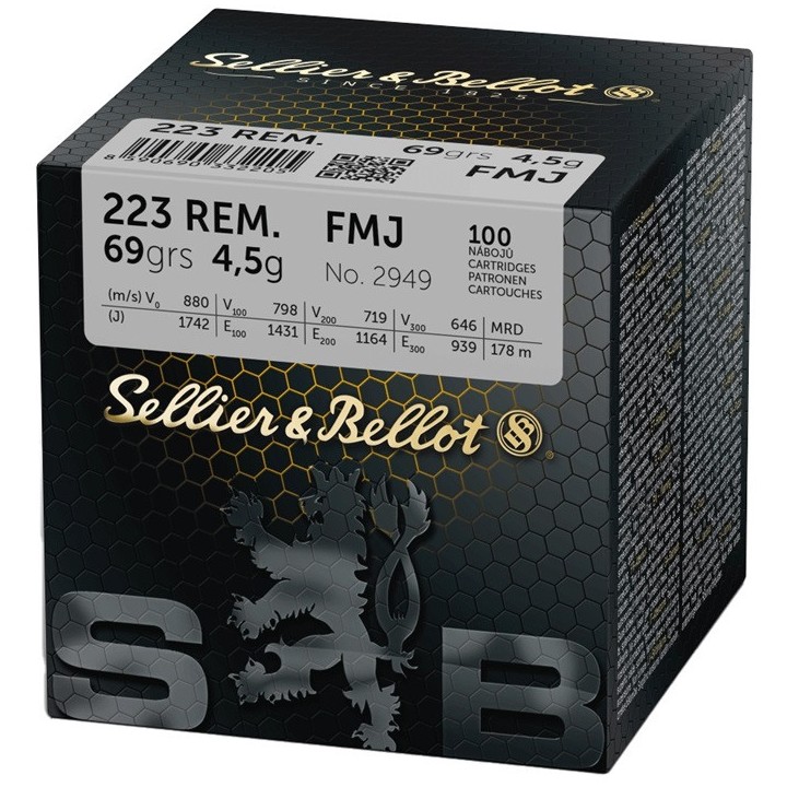Sellier & Bellot - 223Rem - FMJ 69grs - (x100)