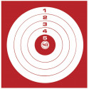 Cibles Kermesse Pistolet Carabine 10 m