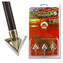 Lames de chasse Razorback - 4 lames - 125 grains
