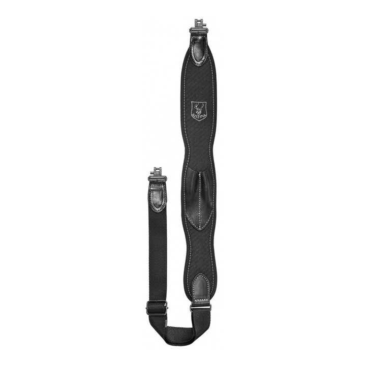 Bretelle Riserva cuir/carbone + 2 balles - grenadières Blaser