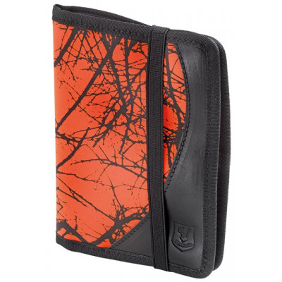 Porte permis de chasse cuir/cordura fluo - Riserva