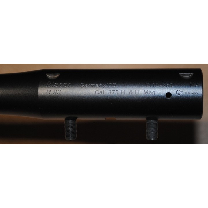 Canon Blaser R93 cal. 375H&H Magnum avec chargette et frein de bouche