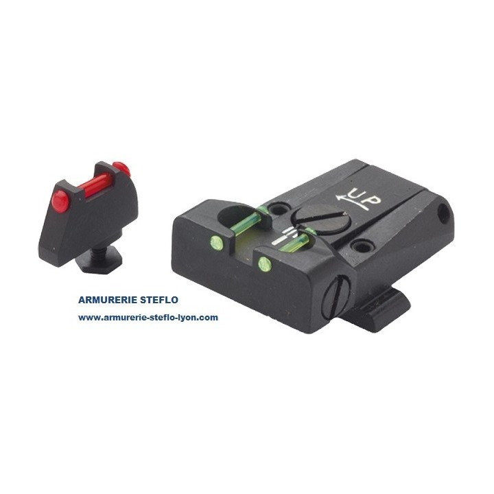Hausse réglable + Guidon LPA Glock