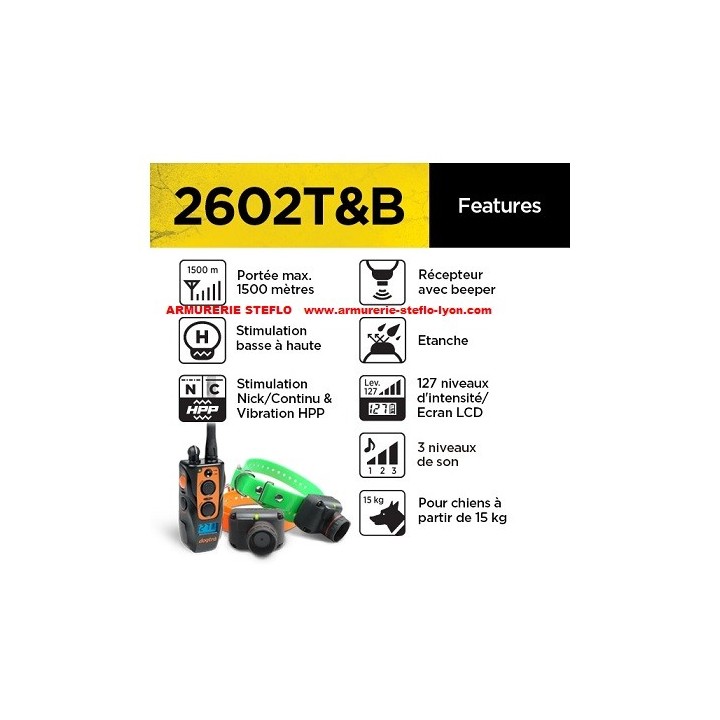 Dogtra 2602 T&B dressage + localisation