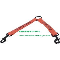 Coupleur nylon orange 20cm Pisteurs