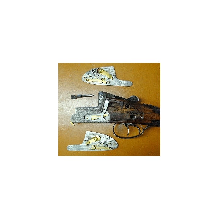 Pair de fusils Fusil superposé a platines Merkel 303E 12/70