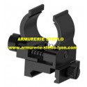 Montage ajustable pour lampe sur rail picatinny