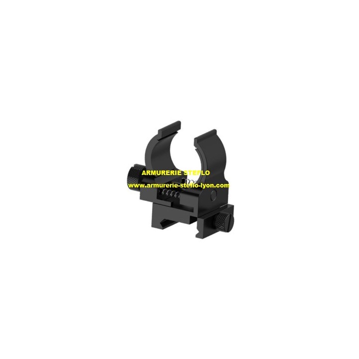 Montage ajustable pour lampe sur rail picatinny